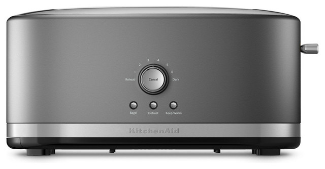 4-Slice Long Slot Toaster With Peek and See, Contour Silver