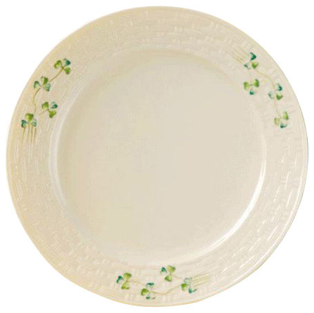 Belleek Shamrock Dinner Plate