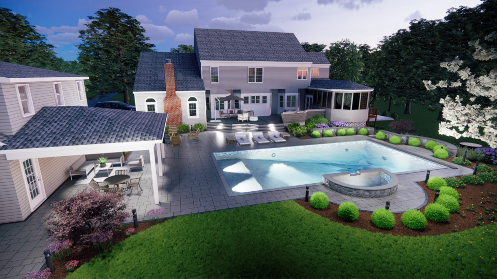 Fairfax Station: Pool, Pool House, Outdoor Kitchen, Screened Porch, Deck, Hottub