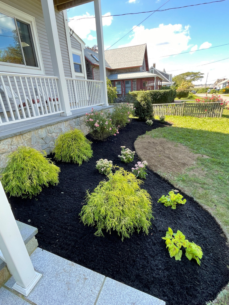 Scituate added professional landscaping Beach Style Landscape