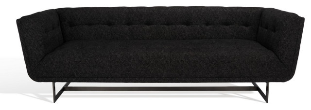 Safavieh Couture Mcneill Tufted Sofa, Black/White