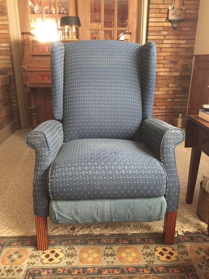 Reupholstered chair