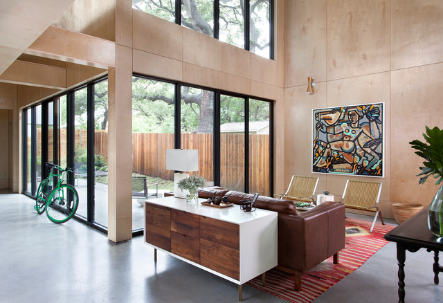 Barcode House contemporary-vardagsrum