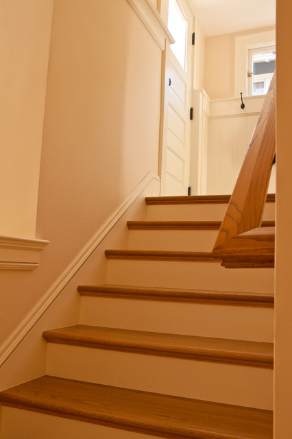 1914 Basement Conversion american-traditional-staircase