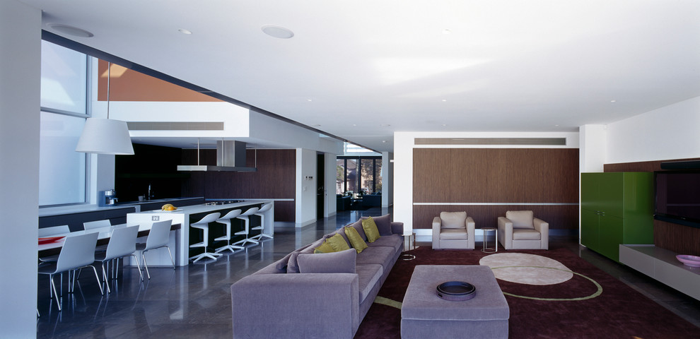 Modern living room in Sydney.