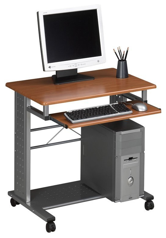 Safco Eastwinds Argo Mobile Metal Computer Cart in Cherry