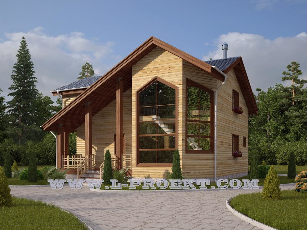 Проект 266-3 - двухэтажный каркасный дом