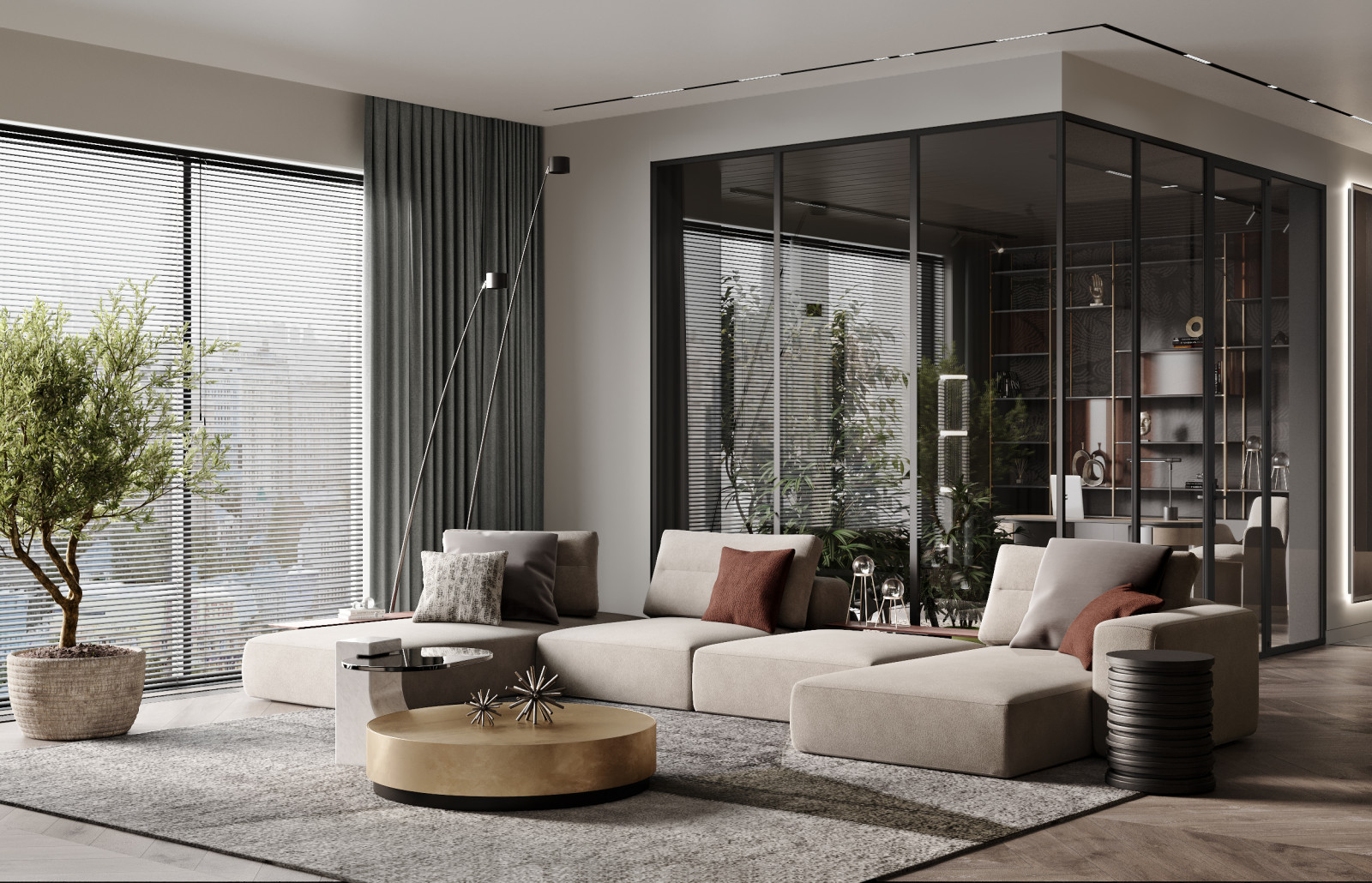 Дизайн - проект апартаментов в современном стиле