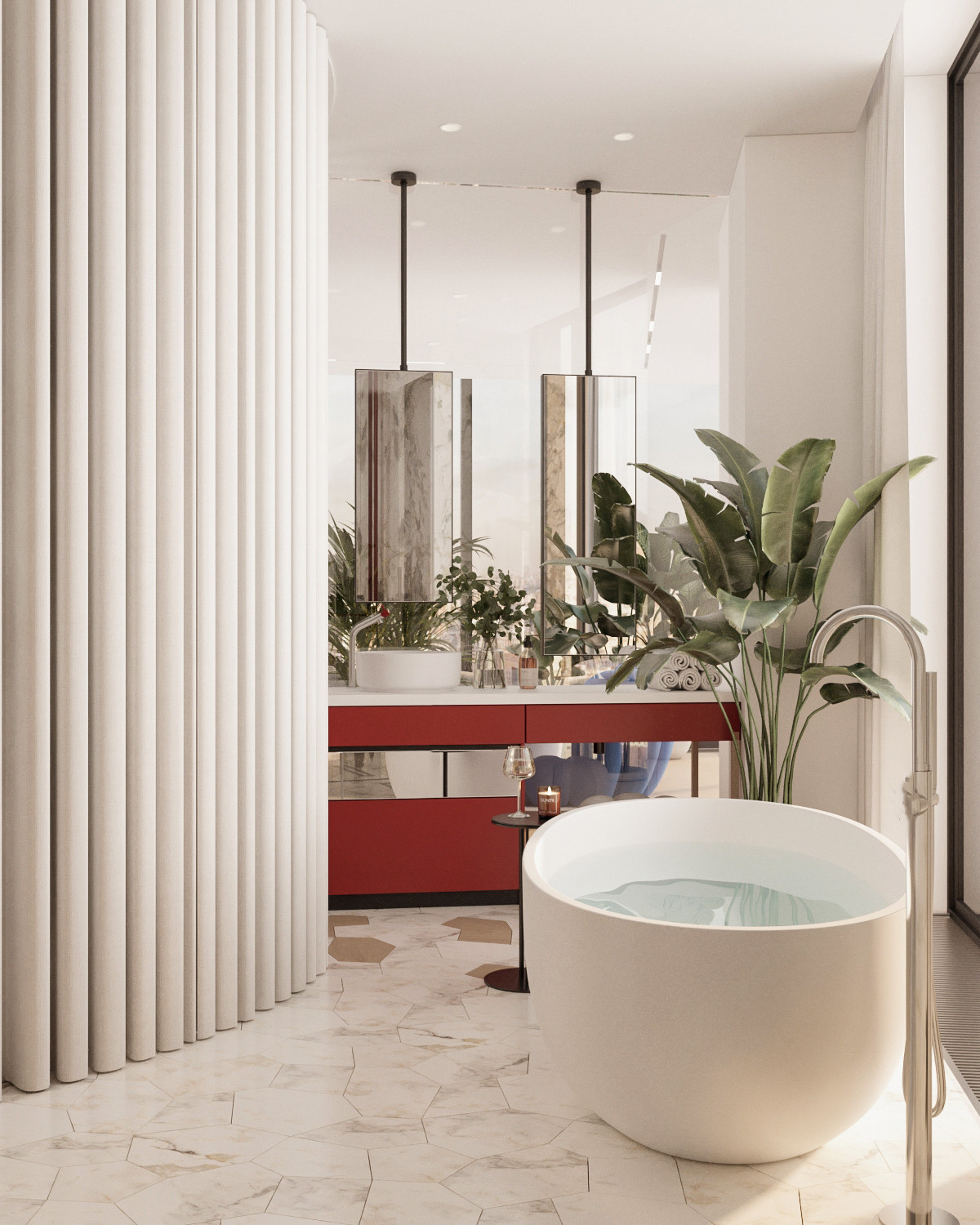 Квартира в стиле фотостудии без единой стены