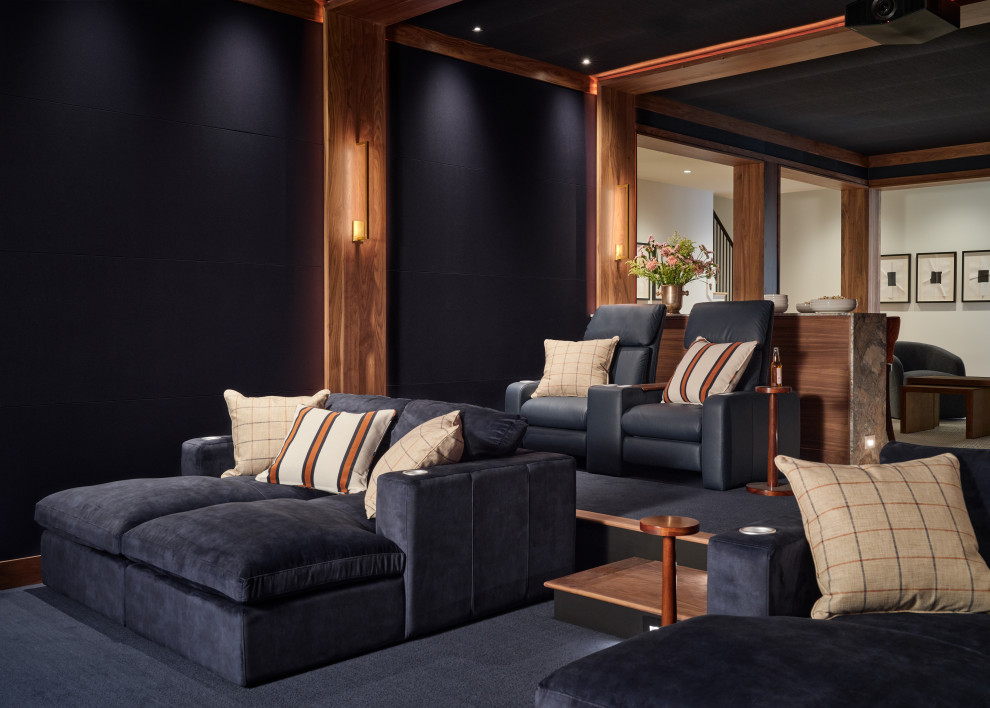 Williams Creek Residence - Transitional - Home Theater - Indianapolis ...