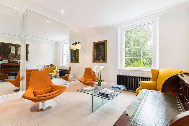 Eccleston Square contemporary-vardagsrum