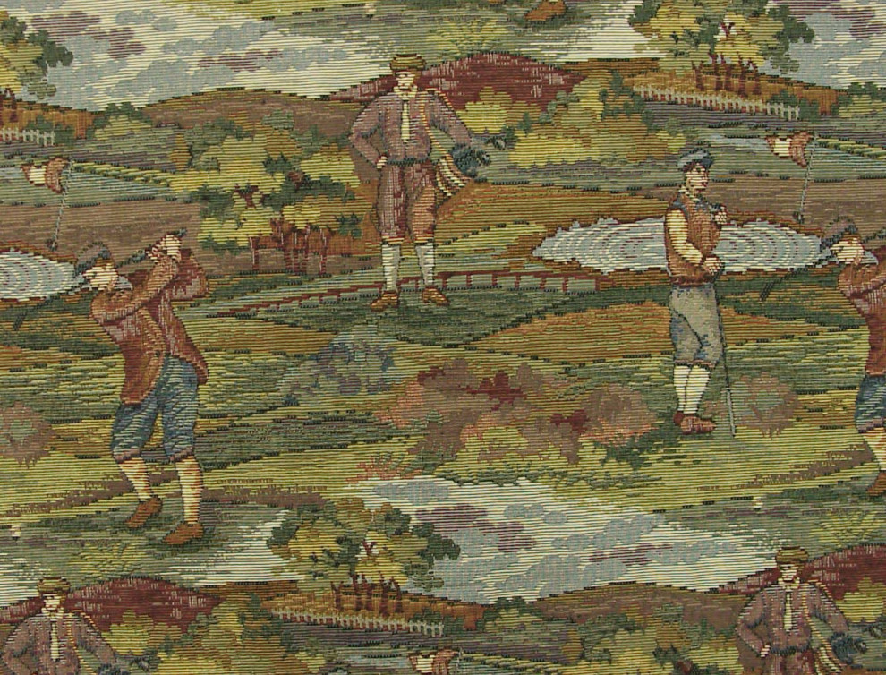 Golfing Woven golf Upholstery Fabric Transitional Upholstery Fabric