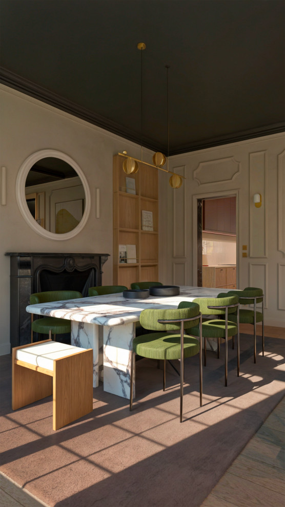 Projet concept – Appartement haussmannien contemporain (3D)