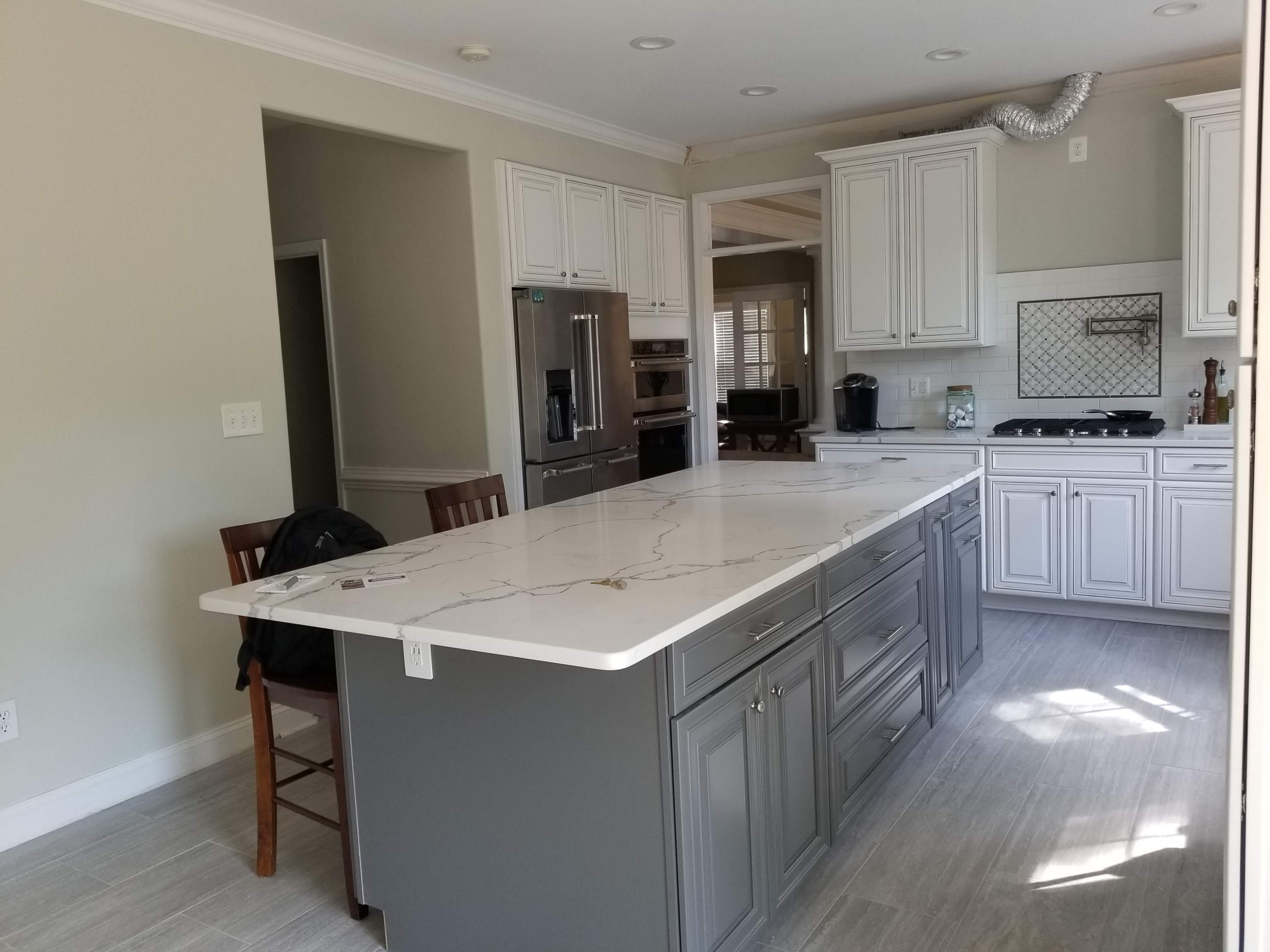 Linen Glazed Kitchen Remodel