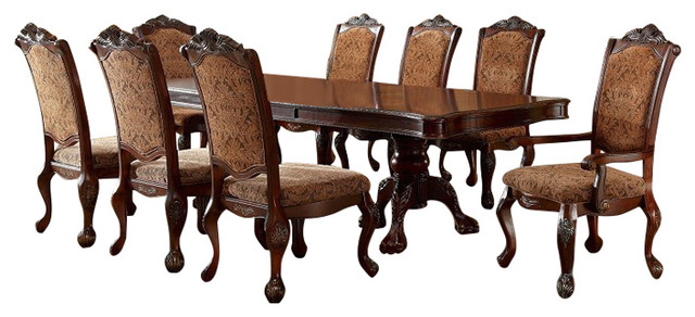 Cromwell Double Pedestal Formal Dining Room Table 7 Piece Set Cromwell Double Pedestal Formal Dining Room Table 7 Piece Set Antique Cherry