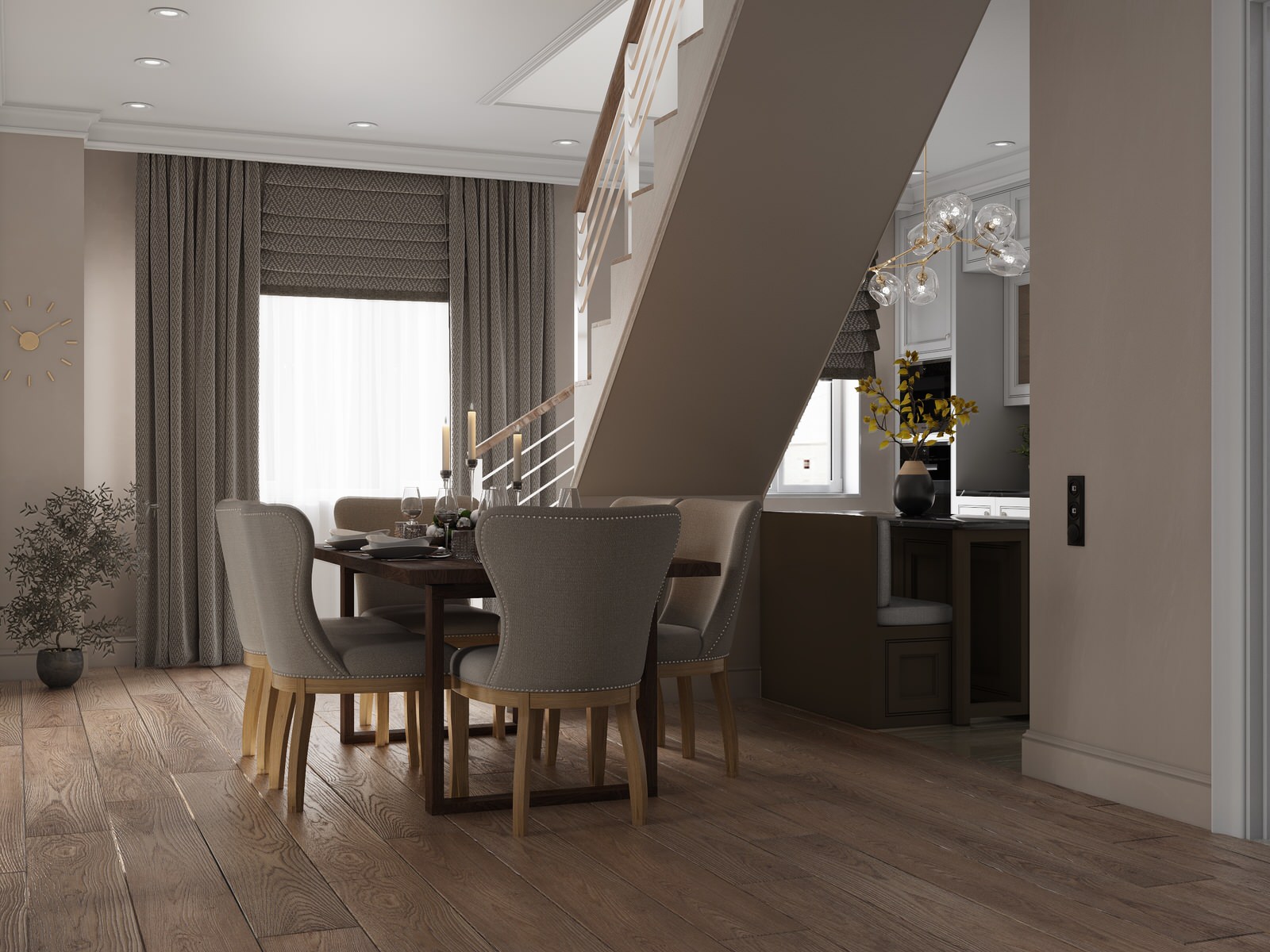 Двухуровневая квартира для пары со взрослым сыном