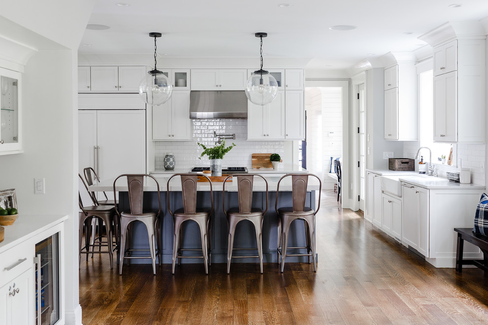Inspiration for a transitional kitchen in Boston.