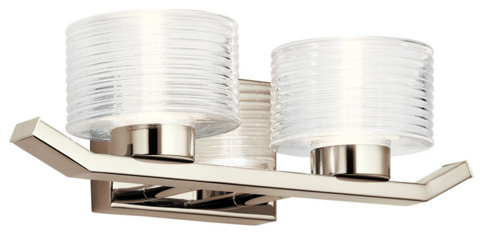 2 Light Bathroom Light Fixture Approved for Damp Locations ...