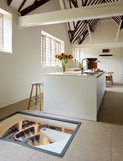 Spiral Cellar (Rectangular Glass Door) kitchen