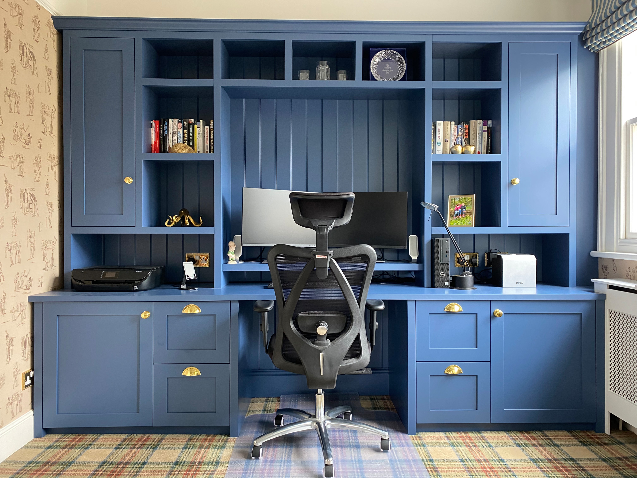 75 Most Popular 75 Beautiful Blue Home Office Ideas and Designs Design  Ideas for May 2023 | Houzz IE