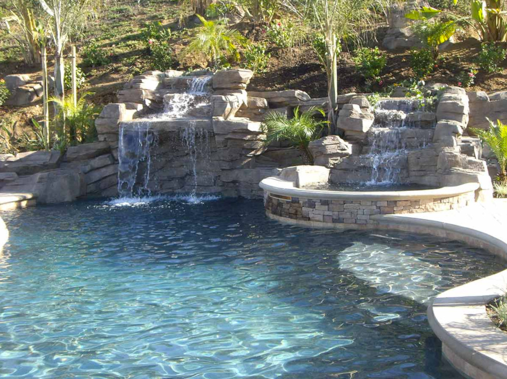 Inspiration for a transitional pool remodel in Orange County