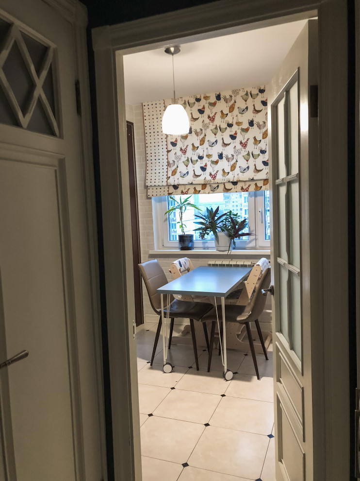 римская штора в стиле английского загородного дома