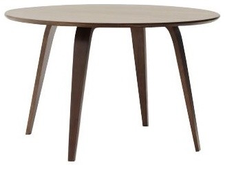 Cherner Round Table - 48in, Walnut | Design Within Reach