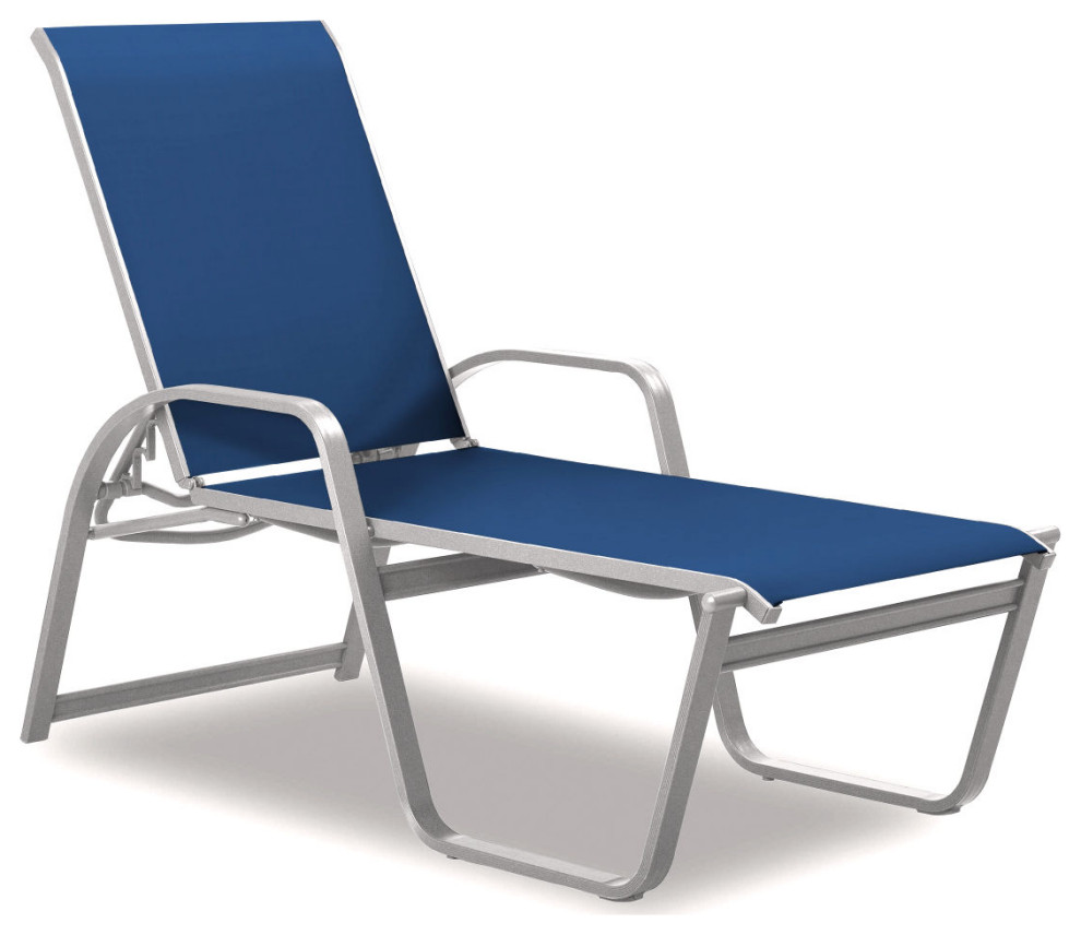 Aruba II 4Position High Bed Chaise Contemporary Outdoor Chaise