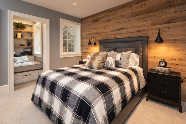 Shingle Style Lodge klassisch-schlafzimmer