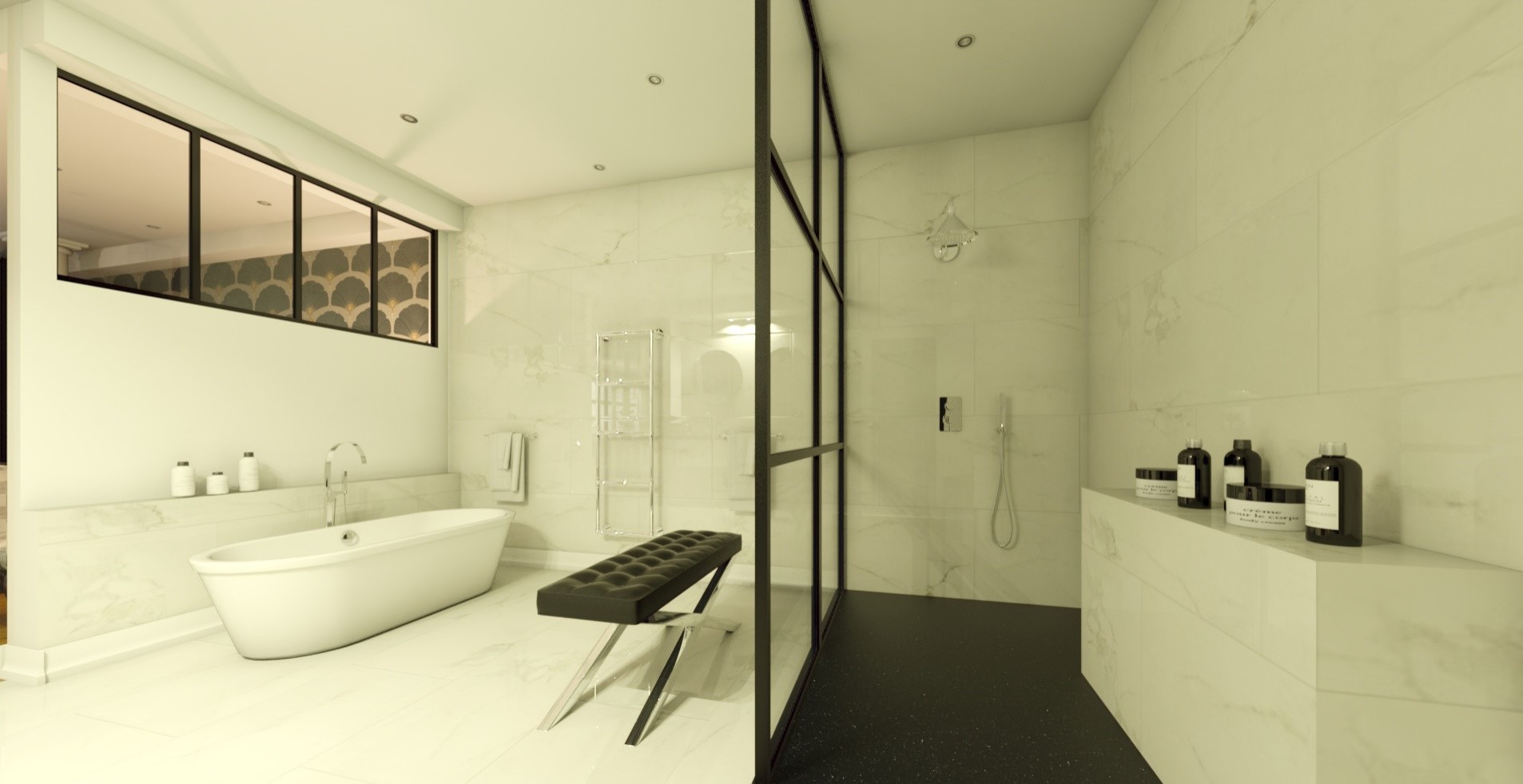 Loft 300 m² dans un immeuble d'affaires réhabilité.