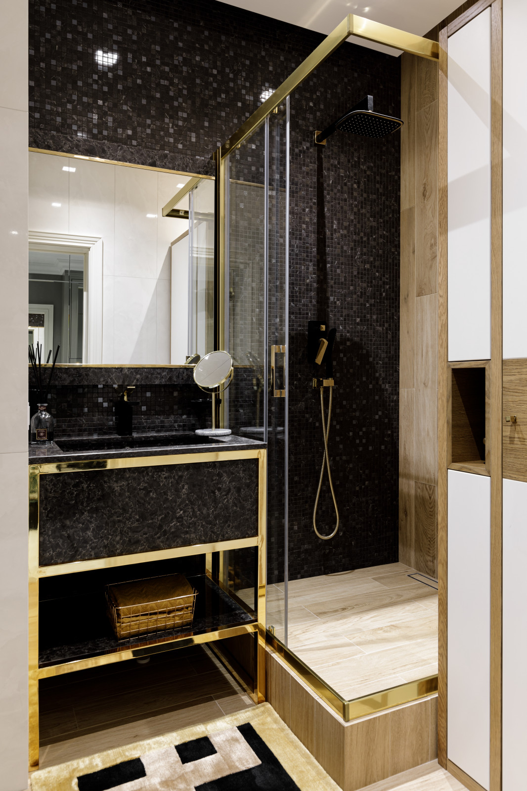 Квартира 125м2 | GOLD ACCENT | Неоклассика и модерн с латунными акцентами