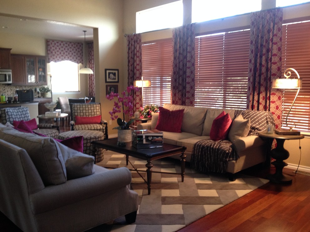 Transitional home design photo in Denver