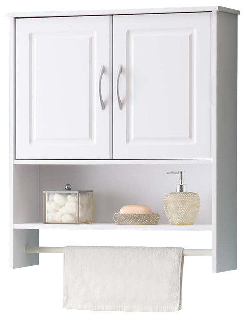 Bathroom 2 Door Wall Cabinet White Transitional Bathroom Cabinets By 4d Concepts