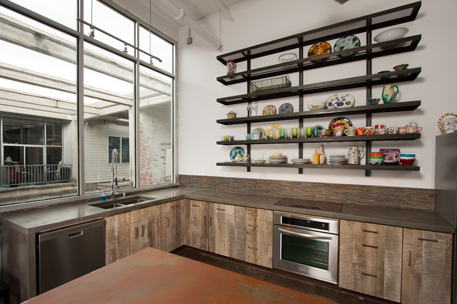 Loft Kitchen - Eclectic - Kitchen - Atlanta - by Turning Stone Design  Loft Kitchen eclectic-kitchen