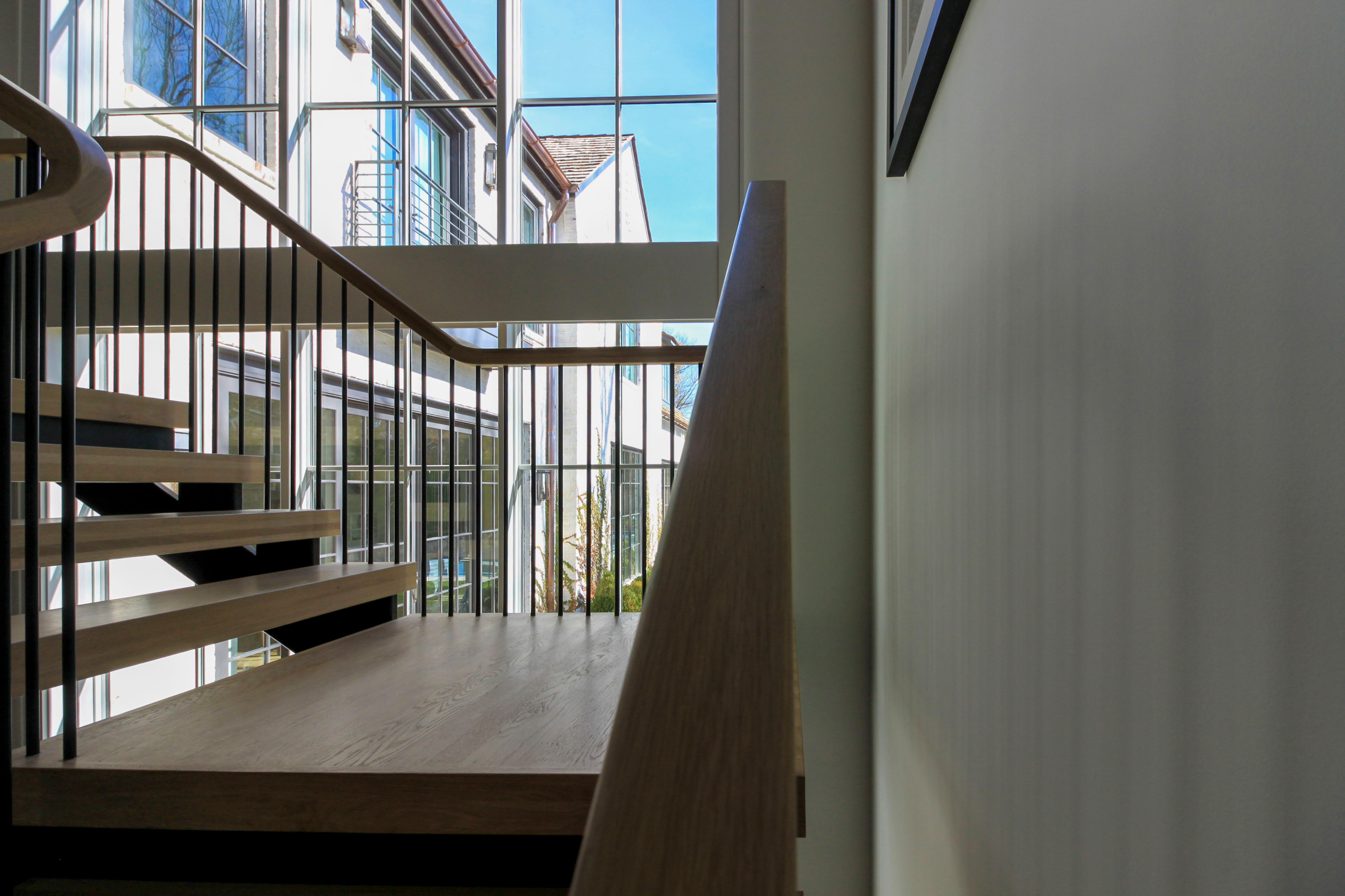 96_Dramatic cantilevered no-riser staircase, Bethesda, MD 20814