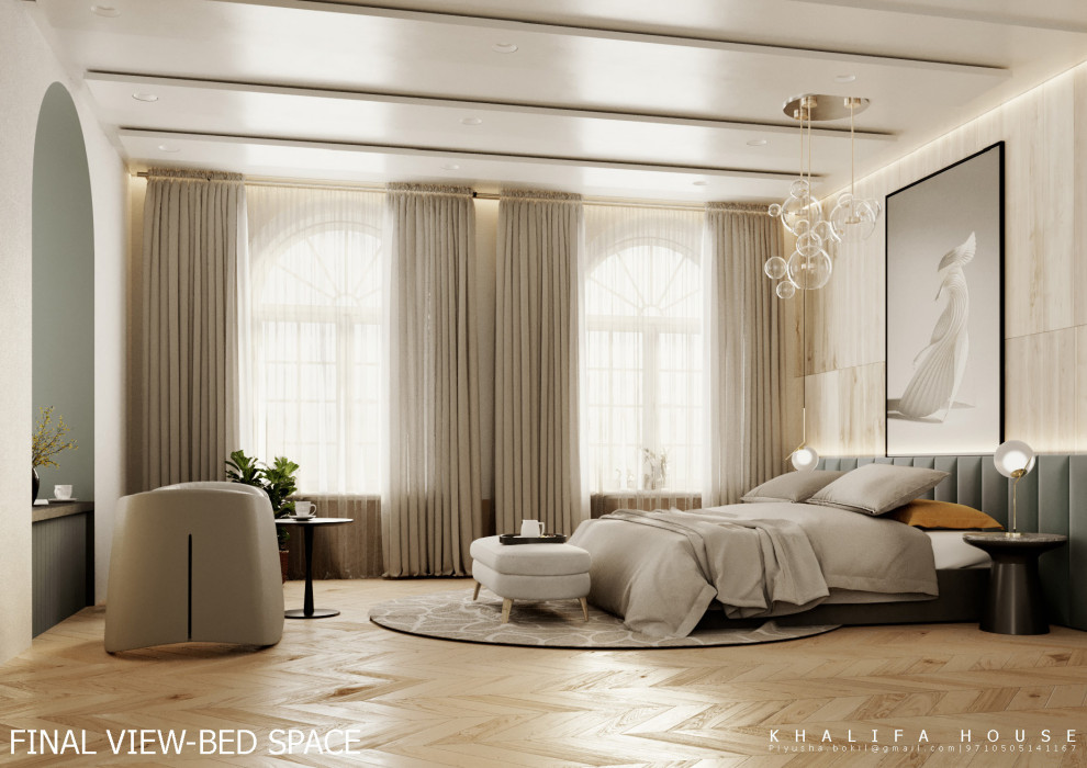 Large transitional home design photo