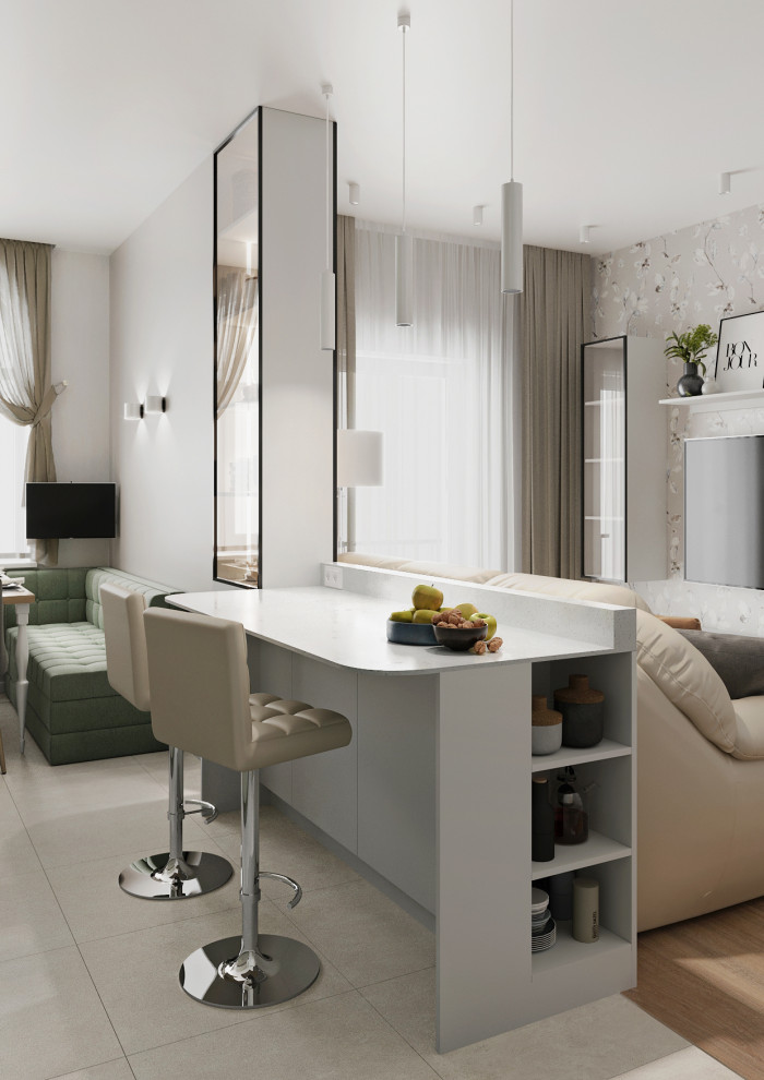 Innenarchitektur einer kleinen Wohnung