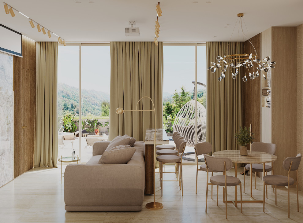 Интерьер Гостиной-кухни