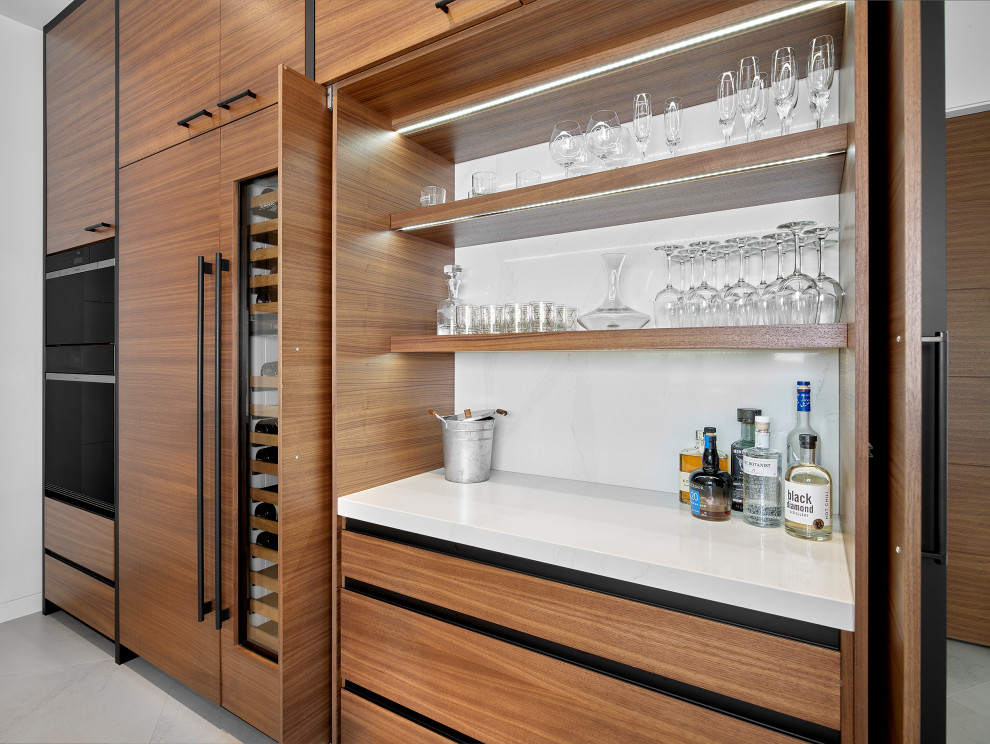Steel Summit Bar Modern Home Bar Edmonton by Habitat Studio Houzz