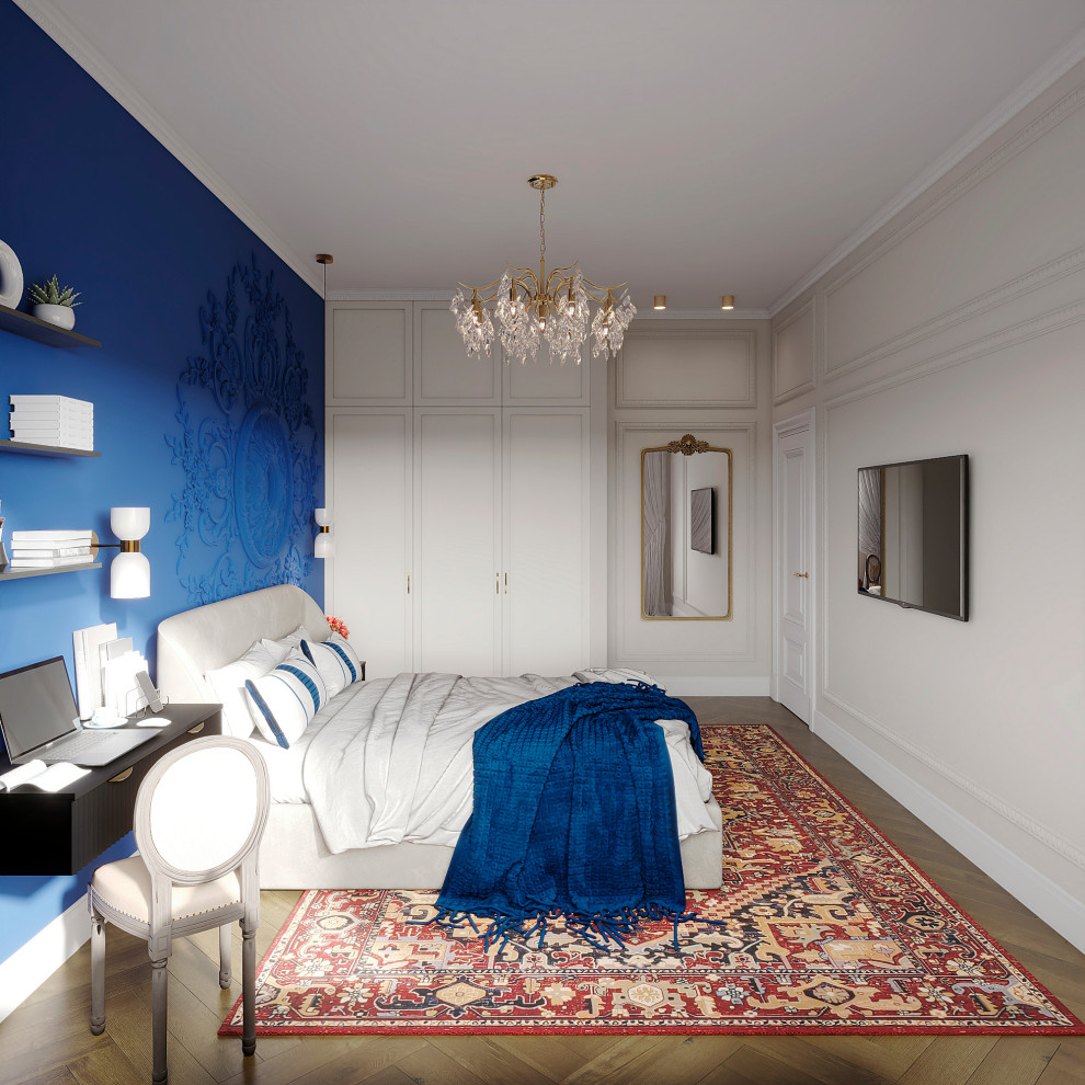 Утонченный проект с использованием разных стилей для семьи с двумя детьми