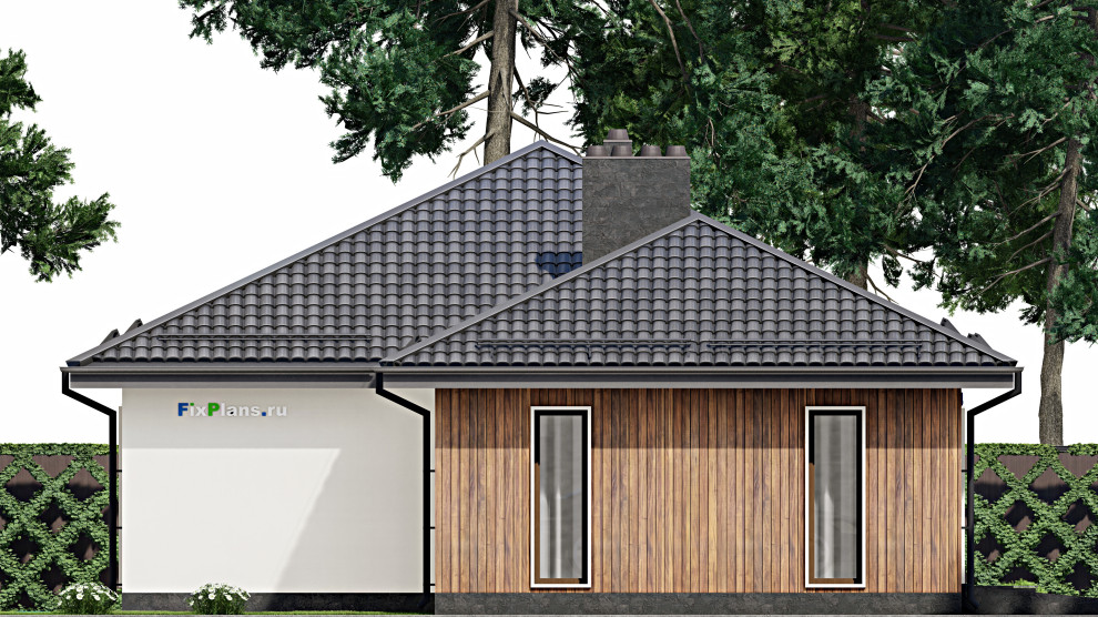 Проект одноэтажного дома 22х12м S206м2 F-8630