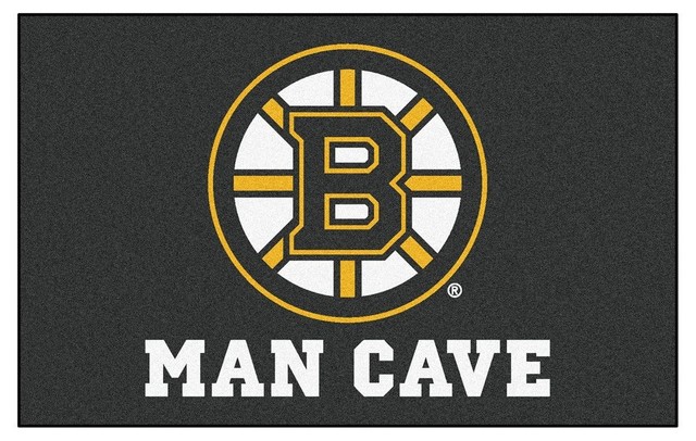 Boston Bruins Man Cave Area Rug Contemporary Novelty Rugs By Boston Bruins Man Cave Area Rug 96 X60 Contemporary Novelty Rugs