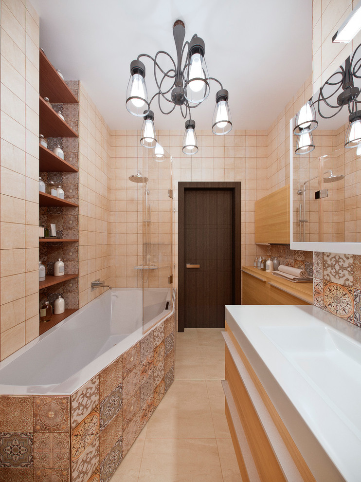 Современный интерьер с элементами лофт