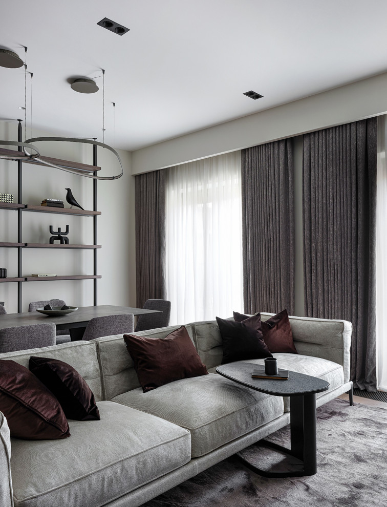 Монохромная квартира 90 м2 в центре Москвы