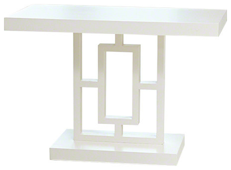 Grid Block Side Table Geometric Oriental End Modern Grid Block Side Table Geometric Oriental End Modern Contemporary White