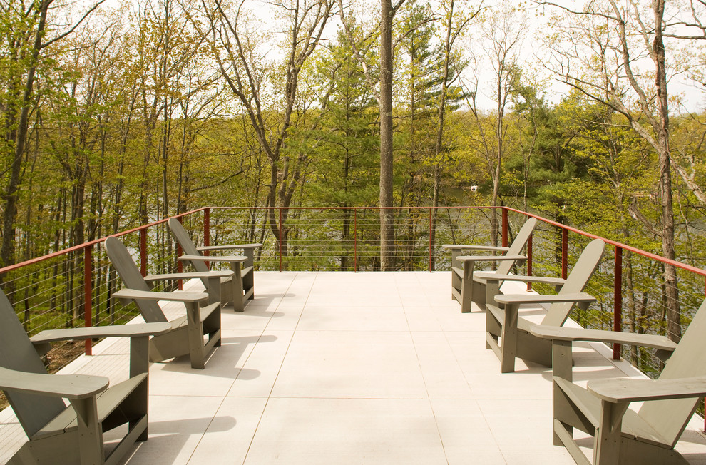 Inspiration for a contemporary deck in Minneapolis with no cover.