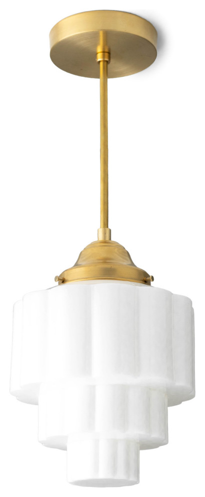 indenlandske har taget fejl Behandling Art Deco Pendant Light, Wedding Cake Light, Model No. 3764 - Transitional -  Pendant Lighting - by Peared Creation | Houzz