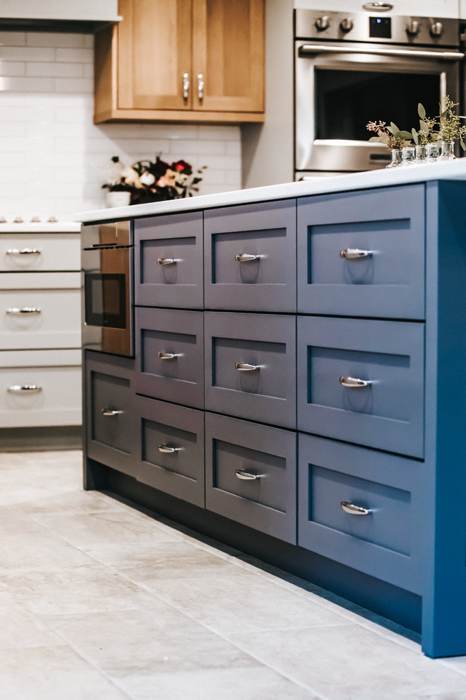 Inspiration for a transitional home design remodel in Seattle