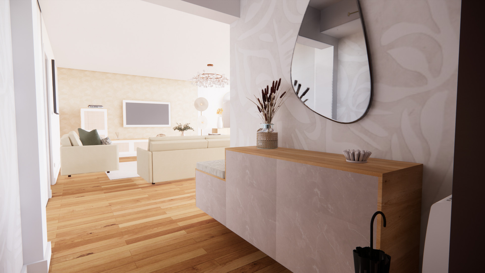 PROJET 3D - Aménagement d'une pièce de vie