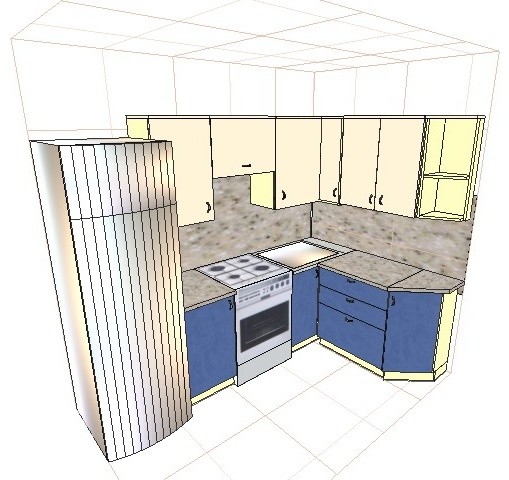 Кухня в "Брежневке"